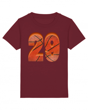 Jucator Basketball Numarul 29 Burgundy