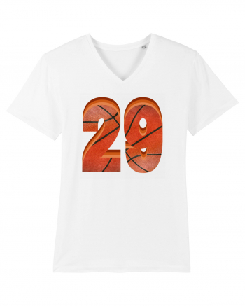 Jucator Basketball Numarul 29 White