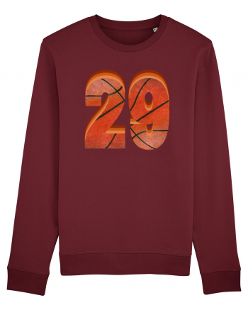 Jucator Basketball Numarul 29 Burgundy