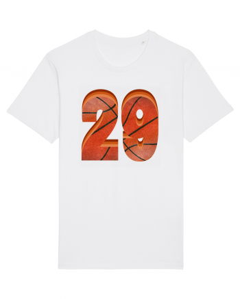 Jucator Basketball Numarul 29 White