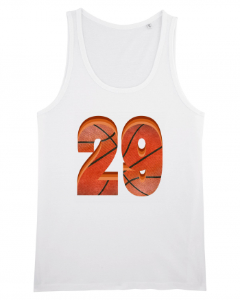 Jucator Basketball Numarul 29 White