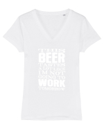 BEER Tricou mânecă scurtă guler V Damă Evoker