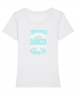 DANCER Tricou mânecă scurtă guler larg fitted Damă Expresser