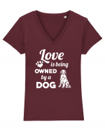 DOG Tricou mânecă scurtă guler V Damă Evoker