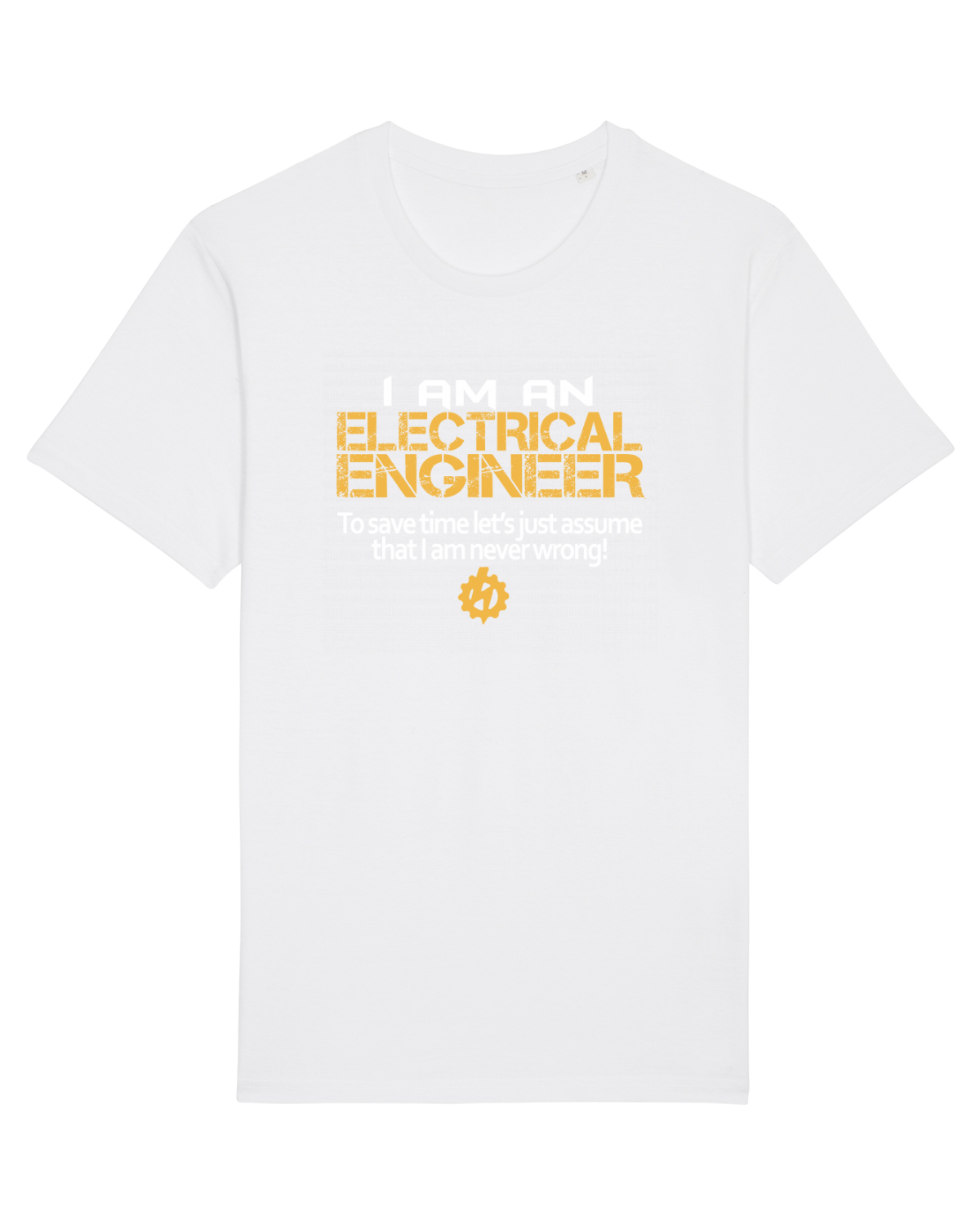 Tricou mânecă scurtă Unisex Rocker White