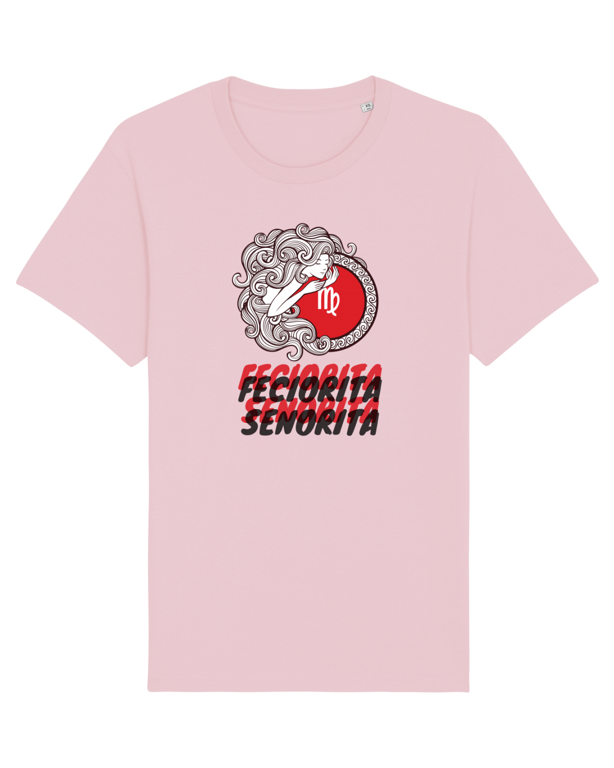 Tricou mânecă scurtă Unisex Rocker Cotton Pink