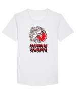Feciorița Senorita Tricou mânecă scurtă guler larg Bărbat Skater