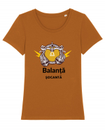 Balanța Șocantă Tricou mânecă scurtă guler larg fitted Damă Expresser