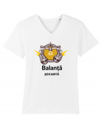 Balanța Șocantă Tricou mânecă scurtă guler V Bărbat Presenter