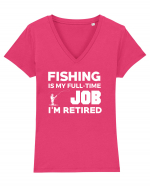 FISHING Tricou mânecă scurtă guler V Damă Evoker