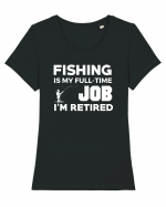 FISHING Tricou mânecă scurtă guler larg fitted Damă Expresser