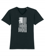 USA Tricou mânecă scurtă guler V Bărbat Presenter