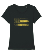 USA Tricou mânecă scurtă guler larg fitted Damă Expresser