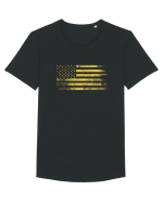 USA Tricou mânecă scurtă guler larg Bărbat Skater