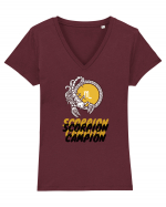 Scorpion Campion Tricou mânecă scurtă guler V Damă Evoker