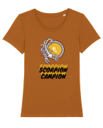 Scorpion Campion Tricou mânecă scurtă guler larg fitted Damă Expresser