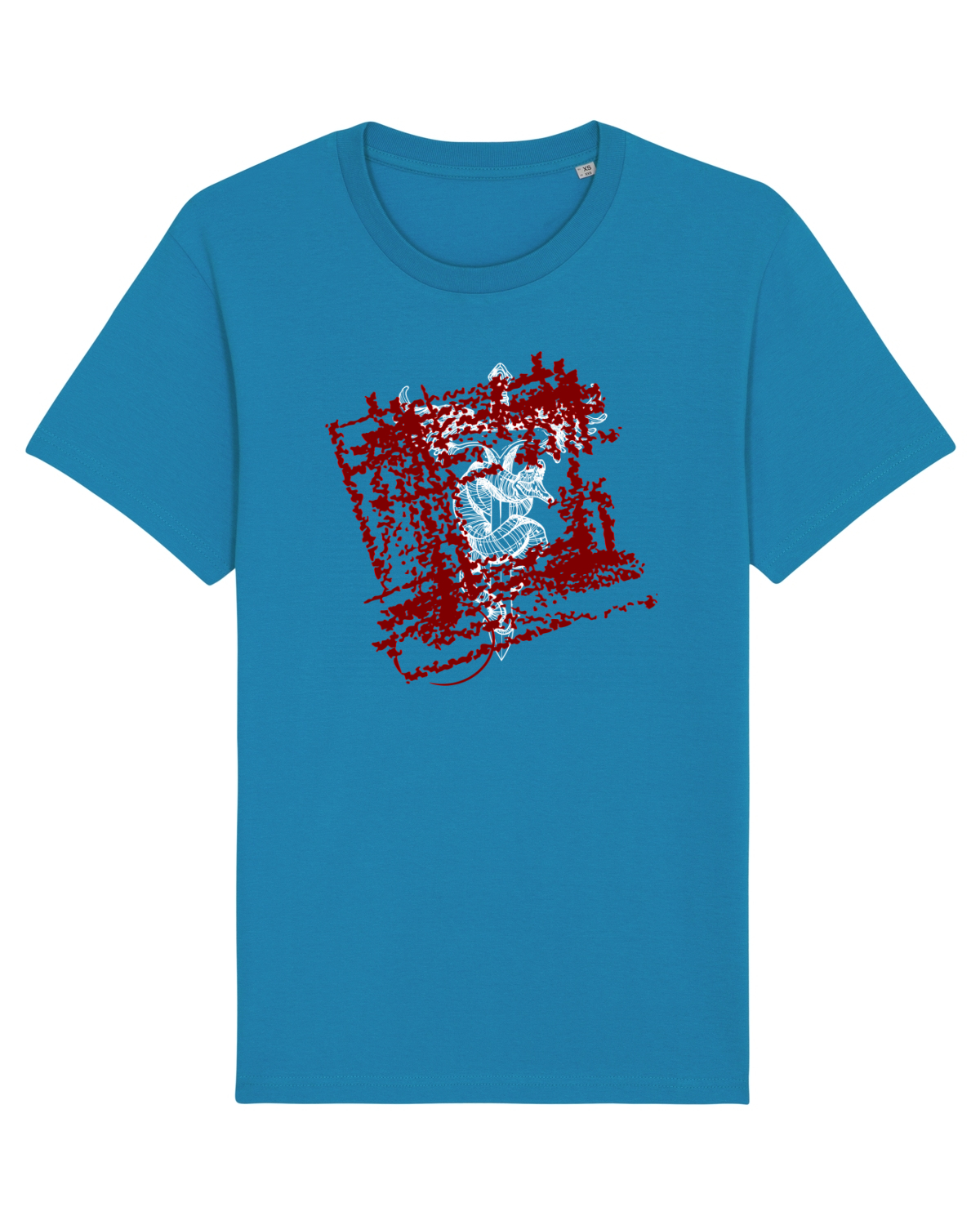 Tricou mânecă scurtă Unisex Rocker Azur