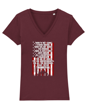 AMERICAN FLAG Burgundy