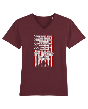 AMERICAN FLAG Burgundy