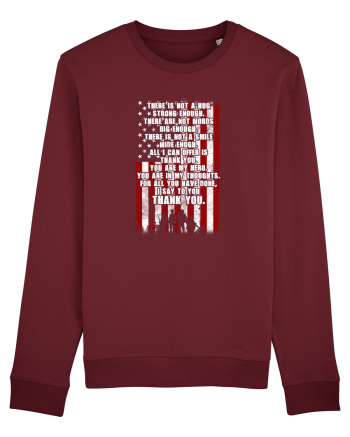 AMERICAN FLAG Burgundy