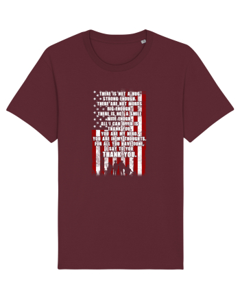 AMERICAN FLAG Burgundy