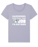 GARDENING Tricou mânecă scurtă guler larg fitted Damă Expresser