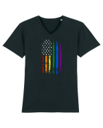 FLAG Tricou mânecă scurtă guler V Bărbat Presenter