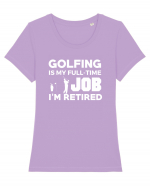 GOLFING Tricou mânecă scurtă guler larg fitted Damă Expresser