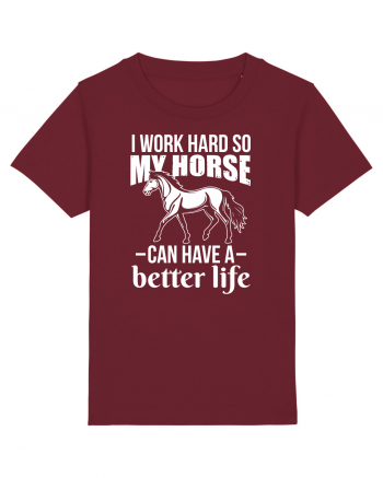 HORSE Burgundy