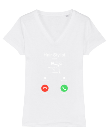 HAIR STYLIST White