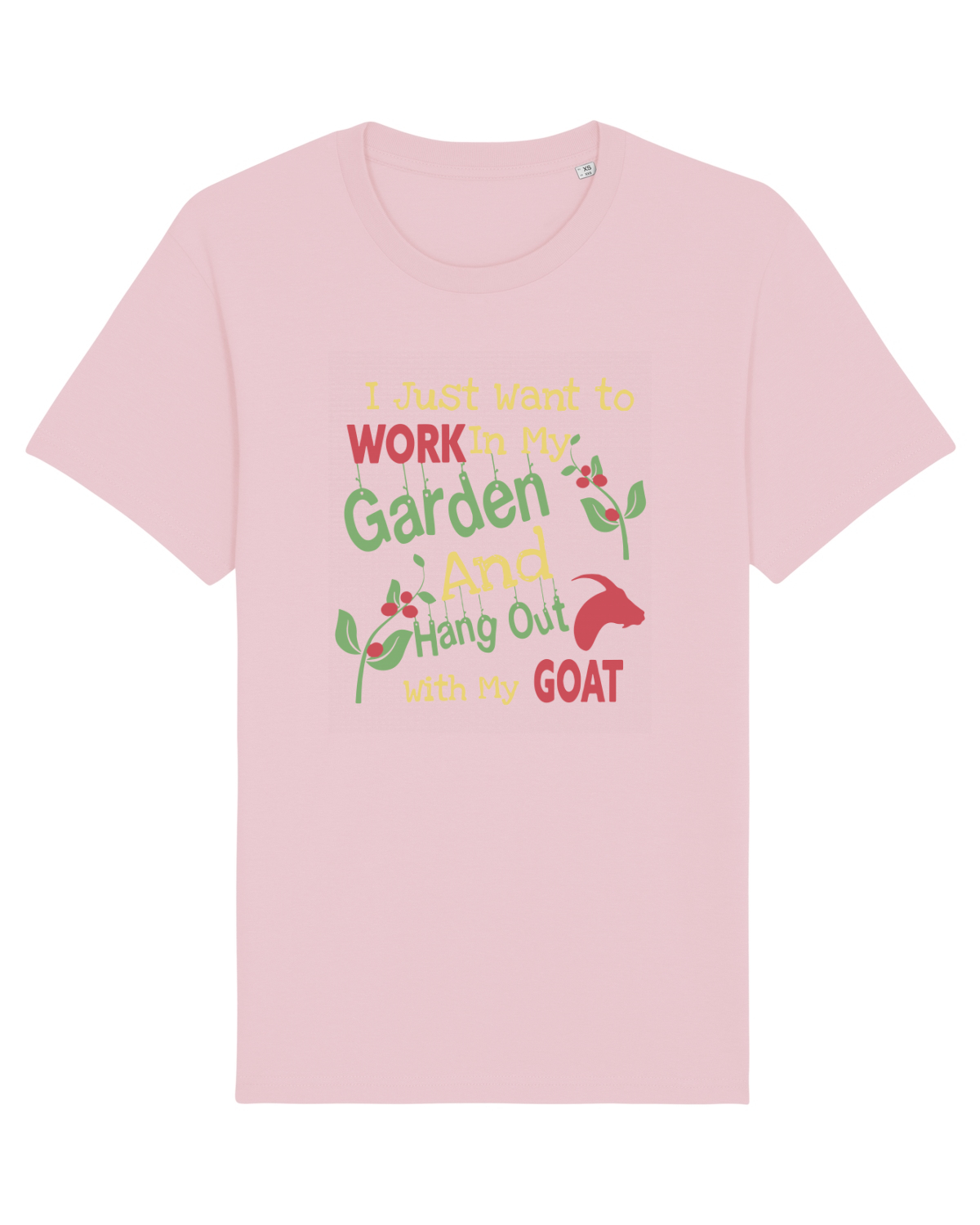 Tricou mânecă scurtă Unisex Rocker Cotton Pink