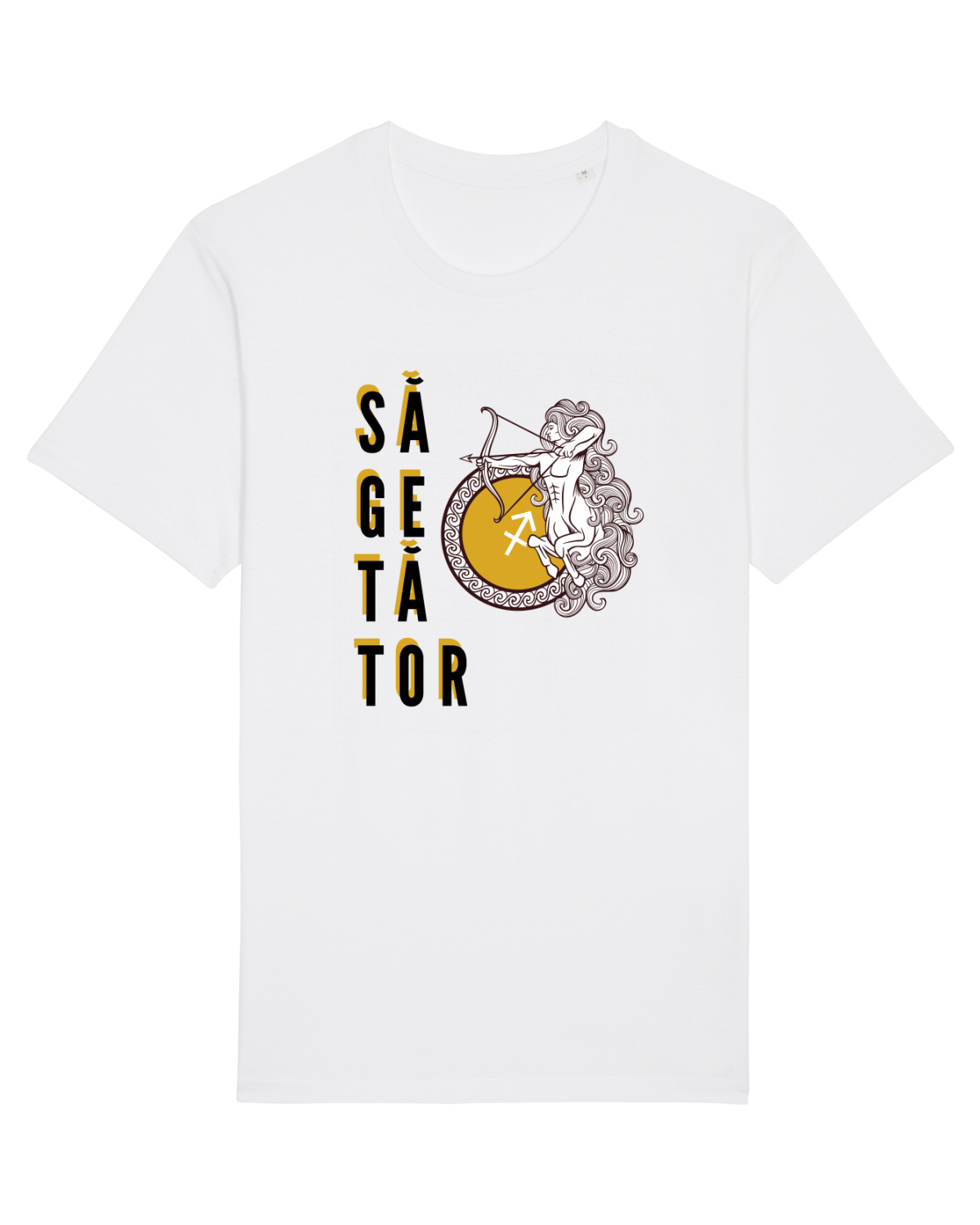 Tricou mânecă scurtă Unisex Rocker White