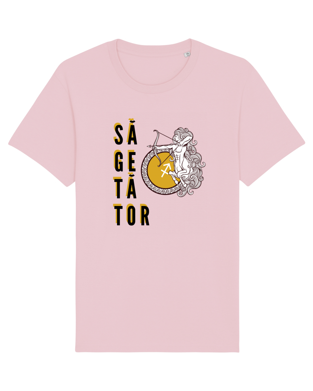 Tricou mânecă scurtă Unisex Rocker Cotton Pink