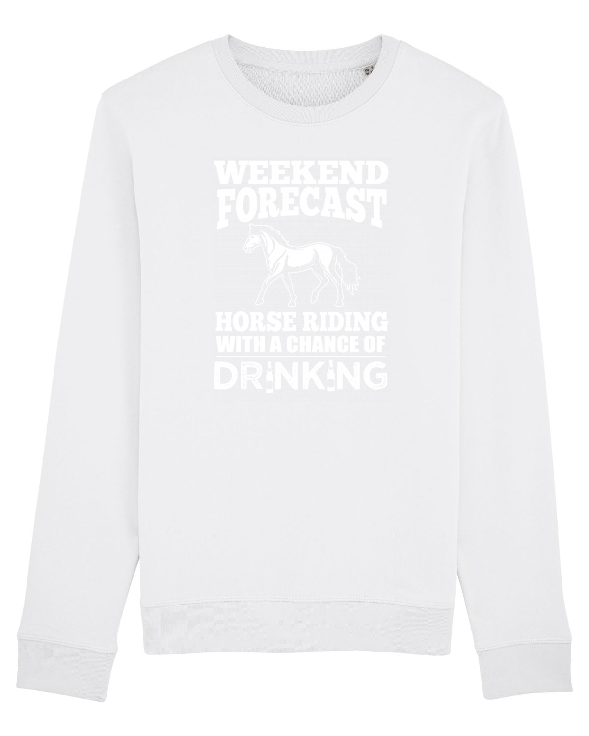 Bluză mânecă lungă Unisex Rise White