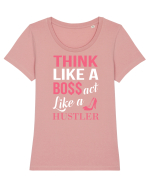 BOSS Tricou mânecă scurtă guler larg fitted Damă Expresser