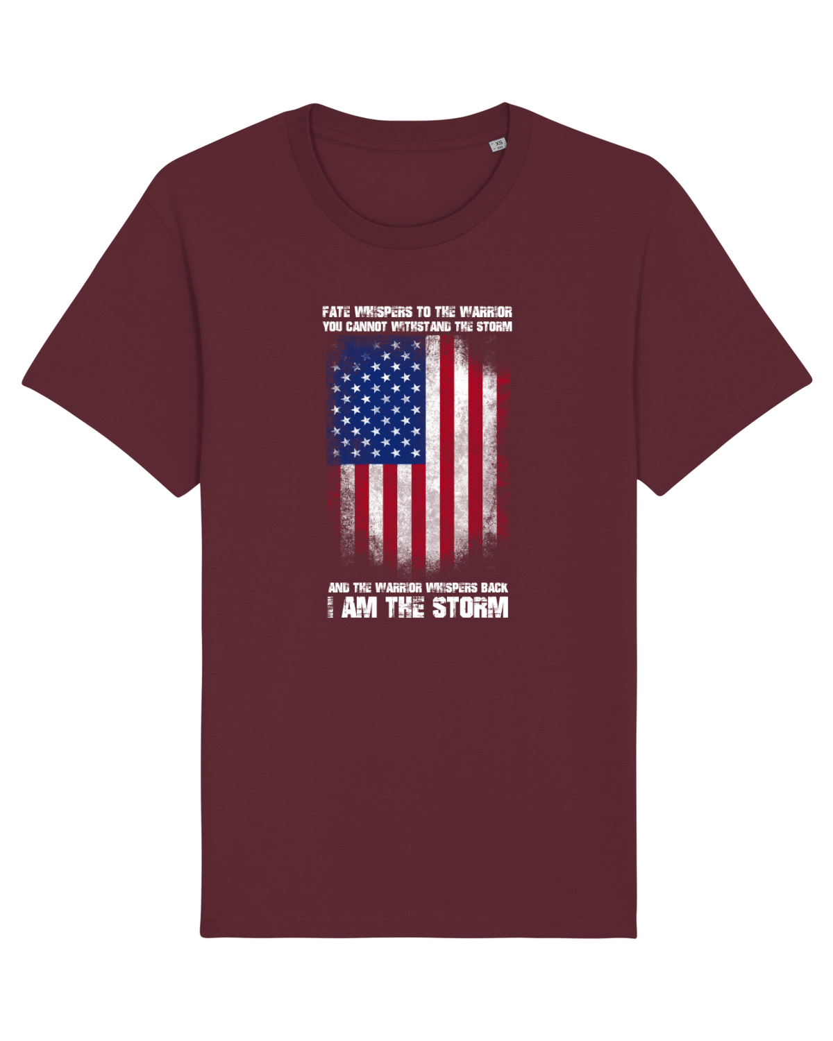 Tricou mânecă scurtă Unisex Rocker Burgundy