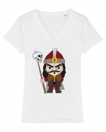 Vlad Tepes Tricou mânecă scurtă guler V Damă Evoker