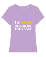 KNIT Tricou mânecă scurtă guler larg fitted Damă Expresser