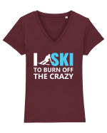 SKI Tricou mânecă scurtă guler V Damă Evoker