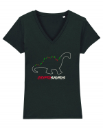 Crypto saurus Tricou mânecă scurtă guler V Damă Evoker