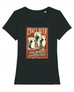 Craft Beer Tricou mânecă scurtă guler larg fitted Damă Expresser