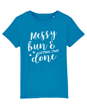 Messy bun getting stuff done Azur