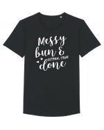 Messy bun getting stuff done Tricou mânecă scurtă guler larg Bărbat Skater