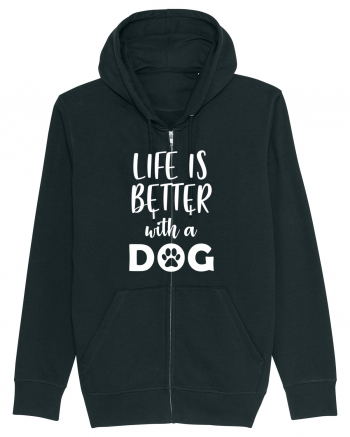 Life is better with a dog. Black