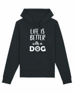 Life is better with a dog. Hanorac Unisex Drummer