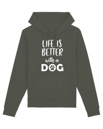 Life is better with a dog. Khaki