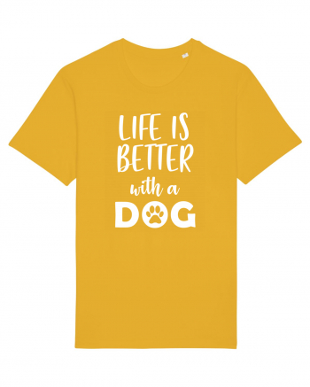 Life is better with a dog. Spectra Yellow