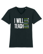 TEACH Tricou mânecă scurtă guler V Bărbat Presenter