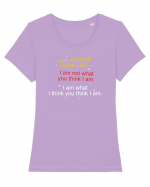 I am not what I think I am Tricou mânecă scurtă guler larg fitted Damă Expresser