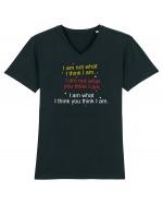 I am not what I think I am Tricou mânecă scurtă guler V Bărbat Presenter